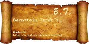 Bernstein Teréz névjegykártya